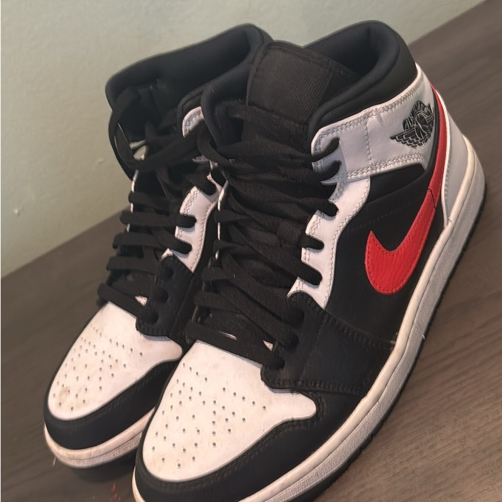 Jordan Black and White Sneakers